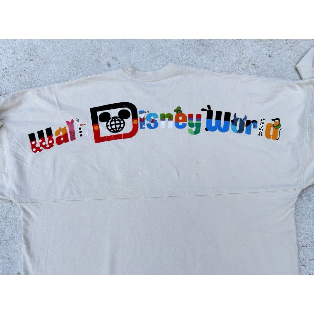 Walt Disney World Character Alphabet Spirit Jersey - Size Large. Disney Parks